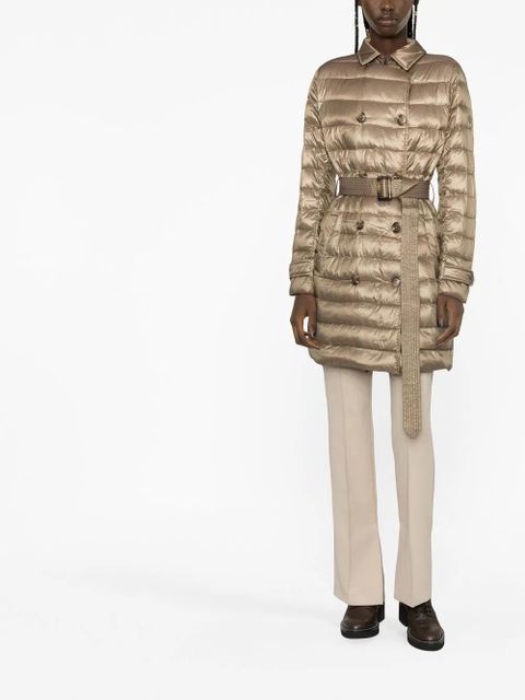 Lauren Ralph Lauren belted-waist padded coat - Gold - zdjęcie produktu nr 2