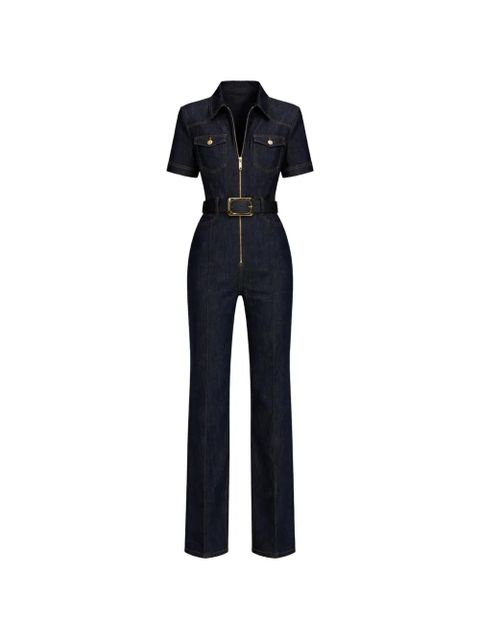 Self-Portrait belted jumpsuit - Blue - zdjęcie produktu nr 1