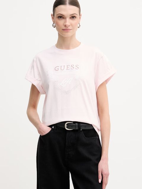 Guess t-shirt bawełniany - zdjęcie produktu nr 1