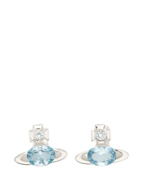 Vivienne Westwood Allie crystal-embellished earrings - Silver - zdjęcie produktu nr 1