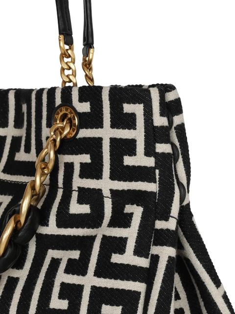 Balmain logo-plaque tote bag - Black - zdjęcie produktu nr 2