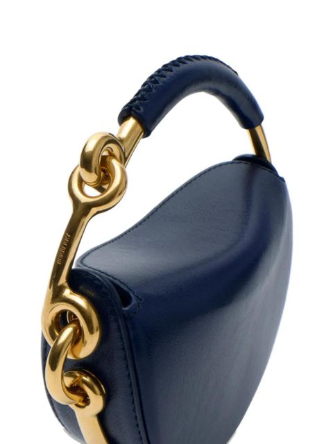 Burberry leather half-moon clutch - Blue