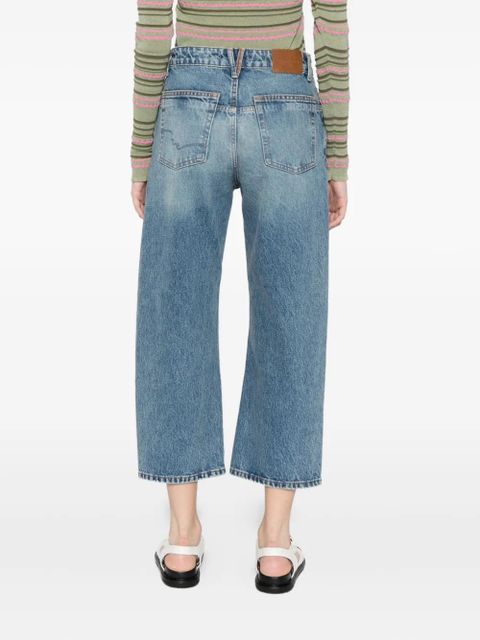 Free People deep trance dropped boyfriend jeans - Blue