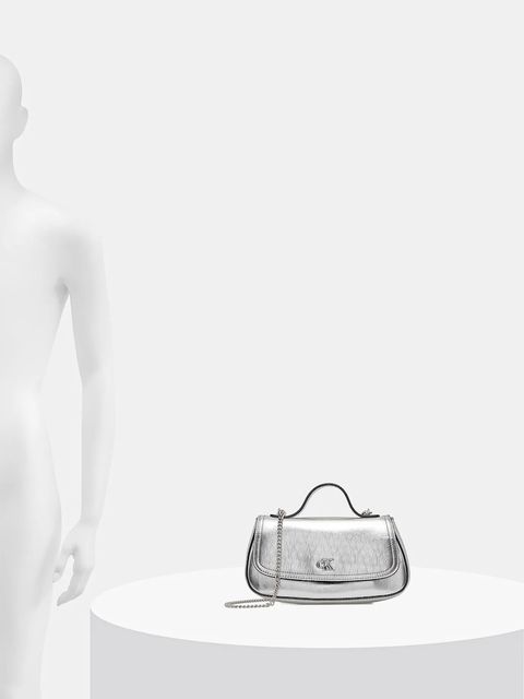 Calvin Klein torebka kolor srebrny LV04F3306G