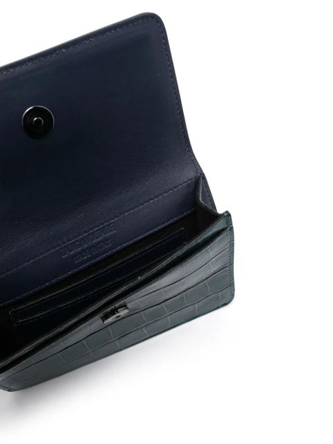 Zadig&Voltaire Le Cecilia crocodile-effect cardholder - Blue - zdjęcie produktu nr 2