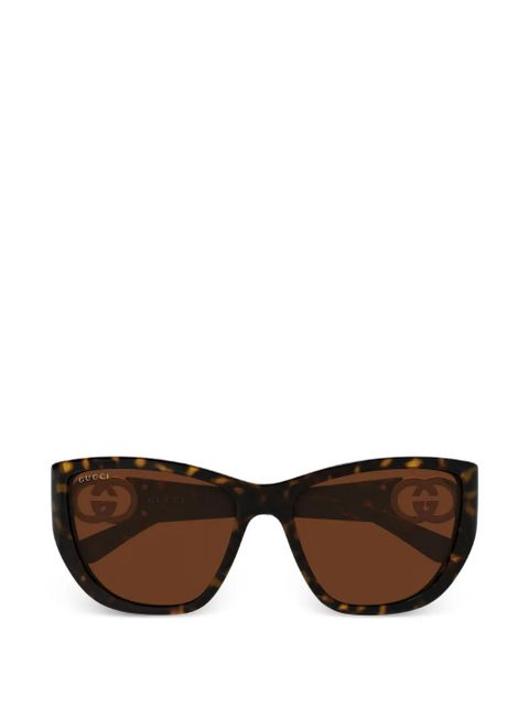 Gucci Eyewear Interlocking G cat-eye sunglasses - Brown - zdjęcie produktu nr 1