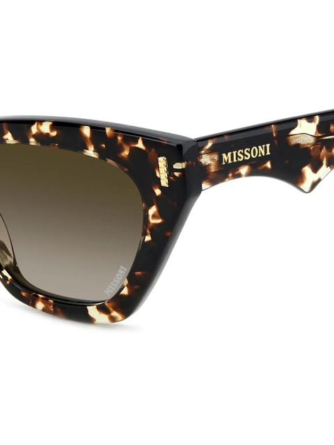 MISSONI EYEWEAR tortoiseshell-effect cat-eye sunglasses - Black