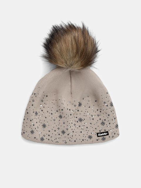 Eisbar czapka z dodatkiem wełny Rana Lux Crystal MÜ kolor beżowy E30639 - zdjęcie produktu nr 1