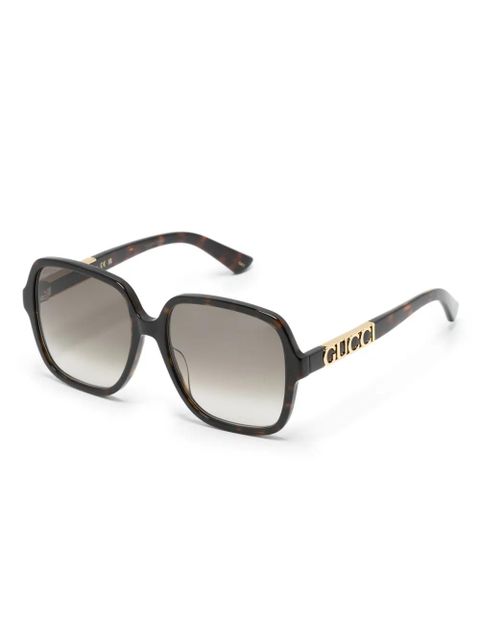 Gucci Eyewear oversize square-frame sunglasses - Brown - zdjęcie produktu nr 2