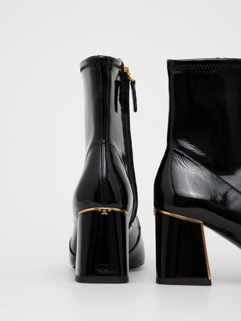 Tory Burch Botki skórzane Gigi Stretch