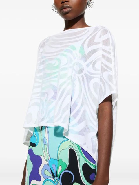 PUCCI abstract-print jersey dress - White