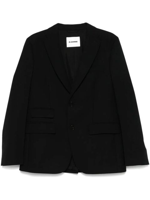 Jil Sander wool canvas blazer - Black - zdjęcie produktu nr 1