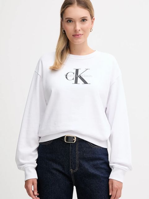 Calvin Klein Jeans bluza damska kolor biały LV047B234G - zdjęcie produktu nr 1