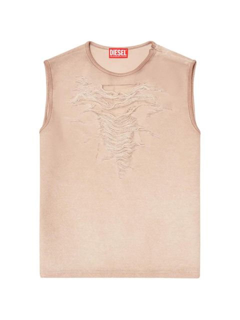 Diesel T-Yasy distressed-detail vest - Neutrals - zdjęcie produktu nr 1