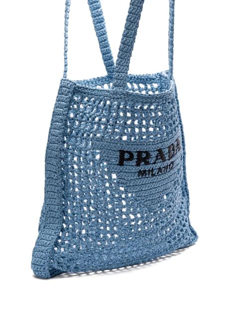 Prada crochet tote bag - Blue