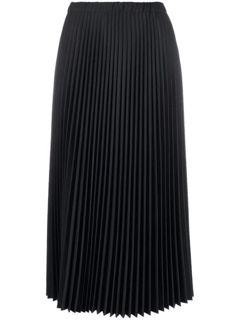 Jil Sander pleated full midi skirt - Black - zdjęcie produktu nr 1