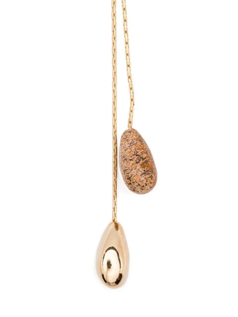 ISABEL MARANT Imala gold-chain stone earrings - zdjęcie produktu nr 2