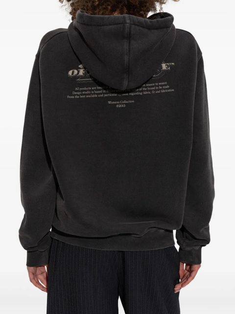 Off-White graphic print hoodie - Black