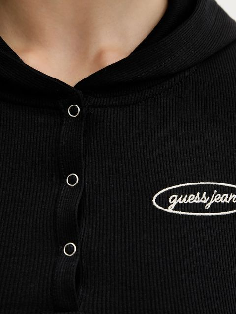 Guess Jeans longsleeve damska kolor czarny W5YP39 KA0H1