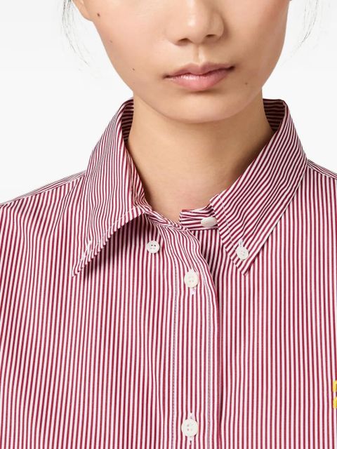 Miu Miu striped buttoned shirt - Red