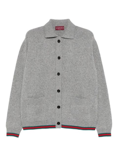 Gucci button striped cardigan - Grey - zdjęcie produktu nr 1