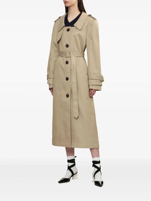 SHUSHU/TONG button-up trench coat - Neutrals - zdjęcie produktu nr 2