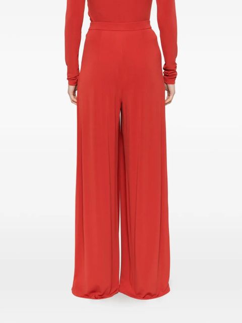 Max Mara pleated palazzo pants - Red