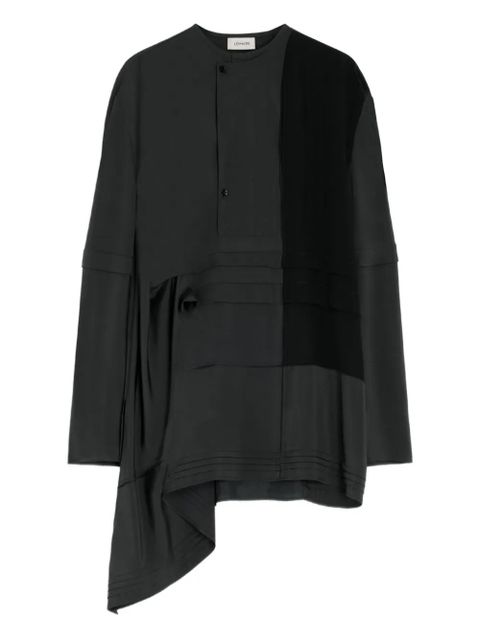 LEMAIRE pleated asymmetrical blouse - Grey - zdjęcie produktu nr 1