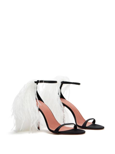 Amina Muaddi 105mm Jerry sandals - Black