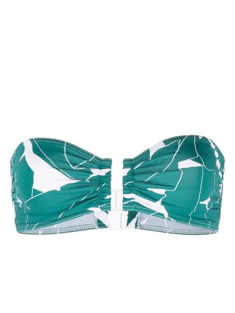 ERES Tabac abstract-print bandeau bikini top - Green - zdjęcie produktu nr 1