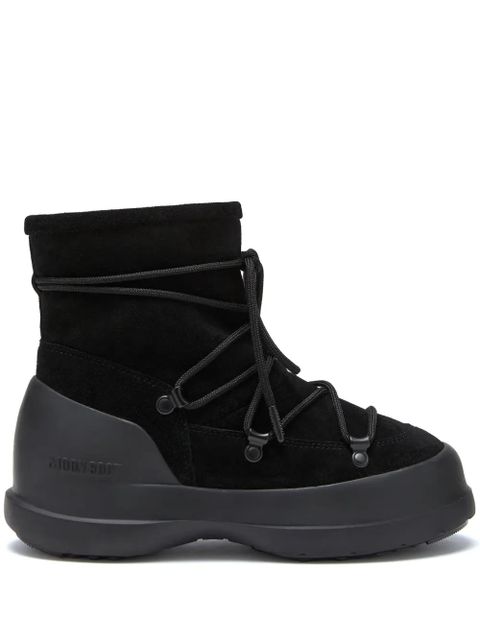 Moon Boot Luna lace-up suede boots - Black - zdjęcie produktu nr 1