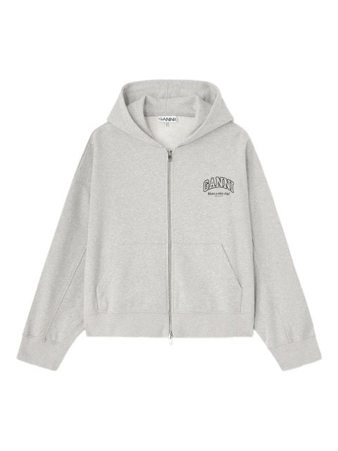 GANNI zip hoodie - Grey - zdjęcie produktu nr 1