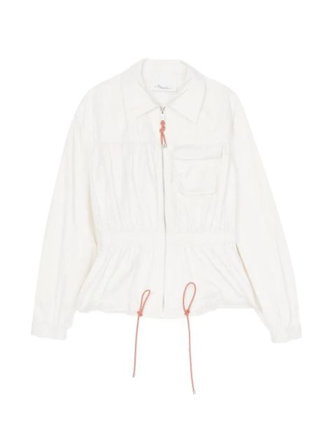 3.1 Phillip Lim drawstring zip-up jacket - Neutrals - zdjęcie produktu nr 1
