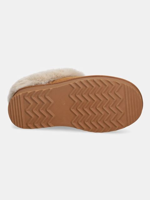 Steve Madden kapcie zamszowe Snow kolor brązowy 11005021