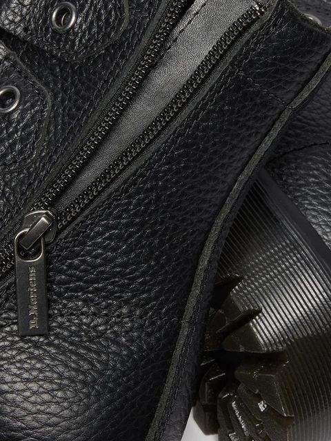 Dr. Martens workery skórzane 1460 LTT damskie kolor czarny na platformie DM41750001