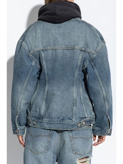 Balenciaga Hourglass denim jacket - Blue