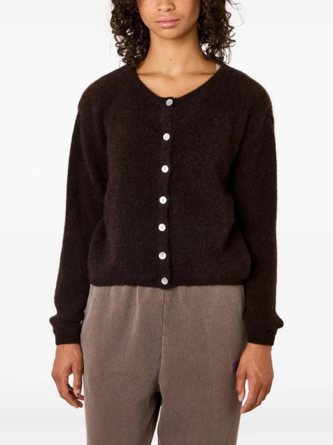 American Vintage Vitow buttoned round-neck cardigan - Brown