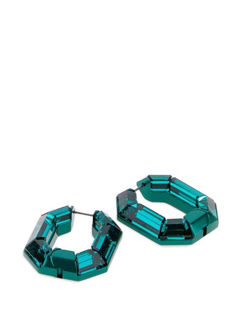 Swarovski Lucent hoop earrings - Green - zdjęcie produktu nr 2