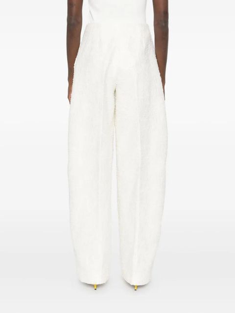 Jacquemus Le Curvo tweed trousers - White