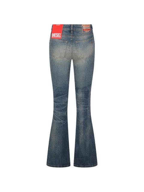 Diesel logo-patch flared jeans - Blue - zdjęcie produktu nr 2
