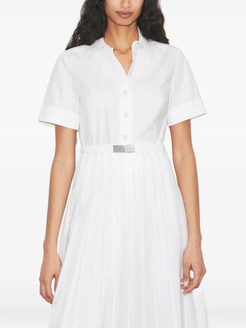 Tory Burch pleated poplin shirtdress - White