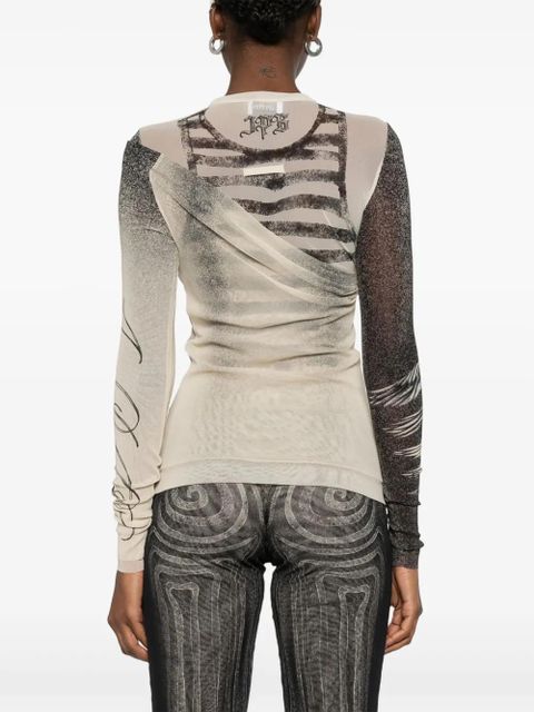 Jean Paul Gaultier mesh top - Neutrals