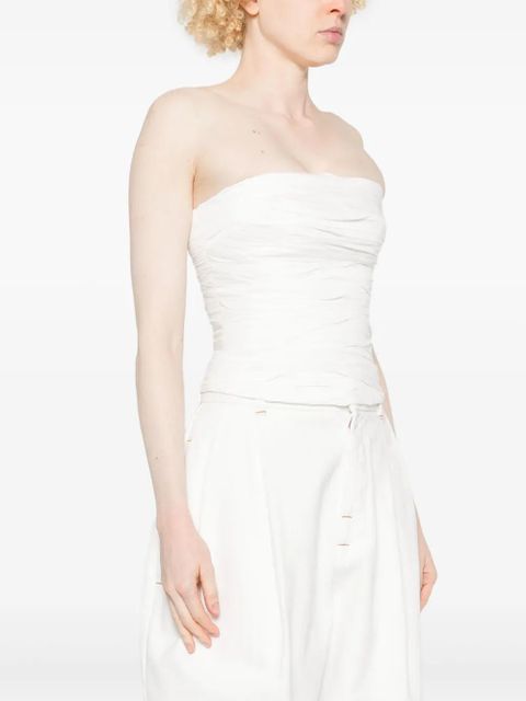 Aje Sunbeam bustier - White