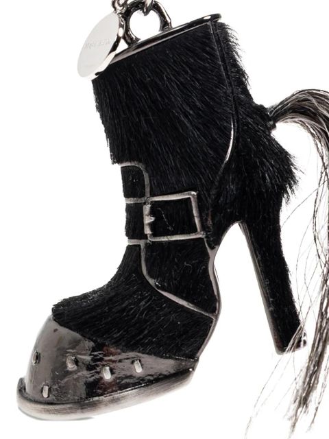 Alexander McQueen leather keyring - Black