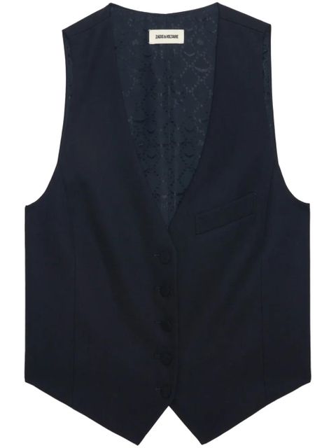 Zadig&Voltaire Emaux waistcoat - Blue - zdjęcie produktu nr 1