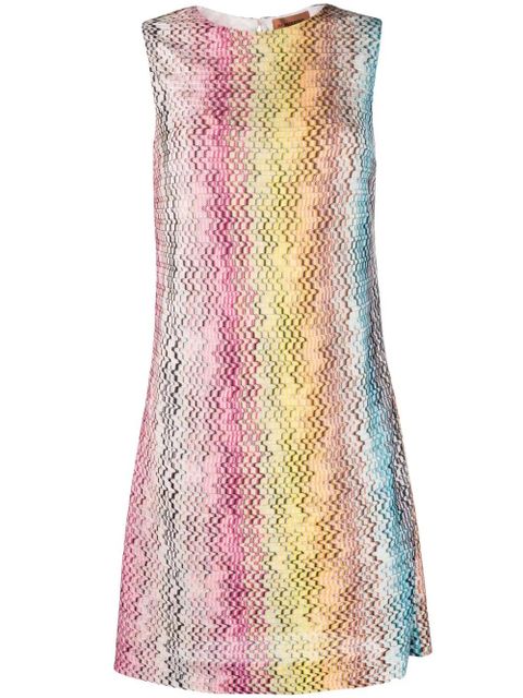 Missoni woven-zigzag shift dress - Yellow - zdjęcie produktu nr 1