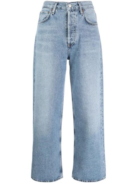 AGOLDE Ren Jean high-rise cropped jeans - Blue - zdjęcie produktu nr 1