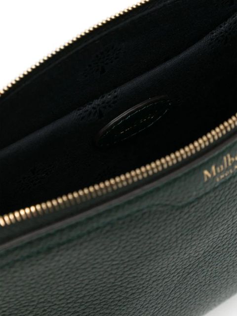 Mulberry logo-embossed pouch - Green