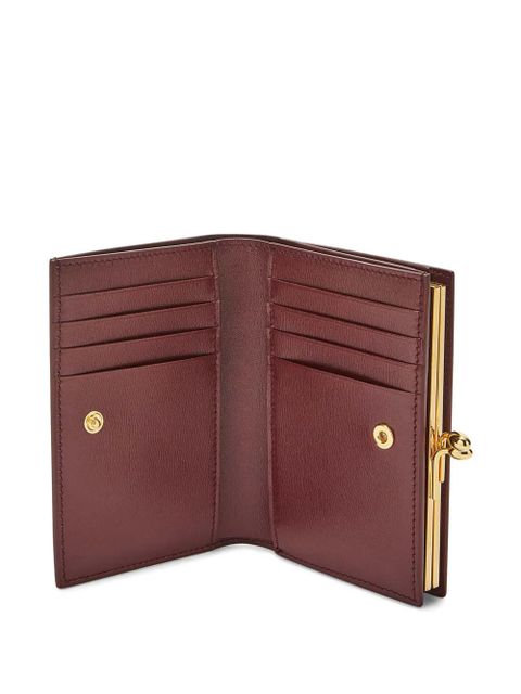 Jil Sander Goji logo-stamp leather purse - Red - zdjęcie produktu nr 2