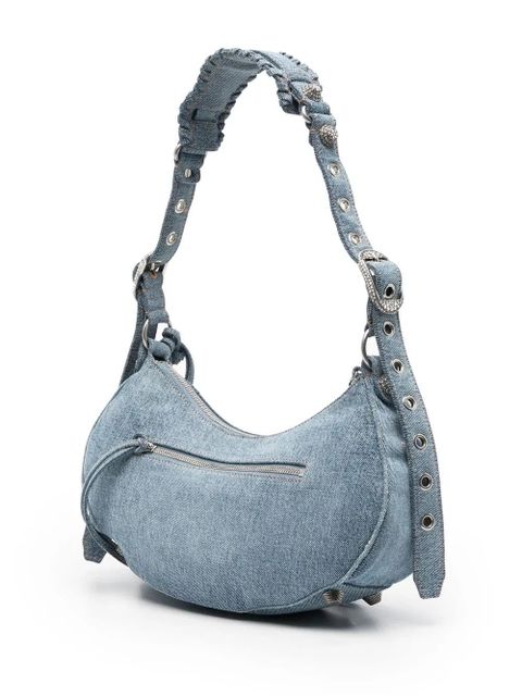 Balenciaga Le Cagole denim shoulder bag - Blue